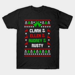 Christmas Vacation Clark Ellen Rusty Audrey Eddie Funny T-Shirt T-Shirt